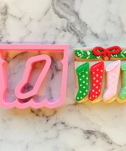 Flour Box Bakery Mantle With Stockings With Mini Stocking Cookie Cutter Set Cutters