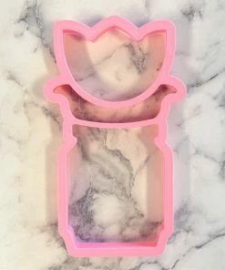 Flour Box Bakery Cutters Mason Jar With Flower 3-in-1 Multi-Cookie Cutter
