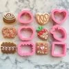 Flour Box Bakery Cutters Chocolate Pieces MINI Cookie Cutter Set
