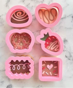 Flour Box Bakery Cutters Chocolate Pieces MINI Cookie Cutter Set