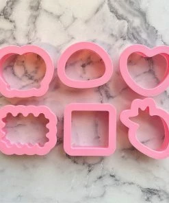 Flour Box Bakery Cutters Chocolate Pieces MINI Cookie Cutter Set 7 Flour Box Bakery Cutters Chocolate Pieces MINI Cookie Cutter Set