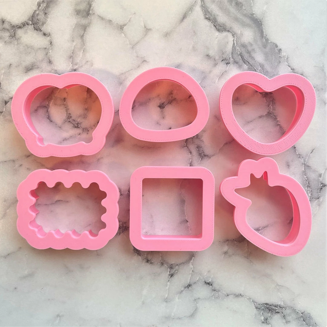 Flour Box Bakery Cutters Chocolate Pieces MINI Cookie Cutter Set 5 Flour Box Bakery Cutters Chocolate Pieces MINI Cookie Cutter Set