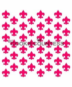Cookie Countess Mini Fleur De Lis Stencil Stencils