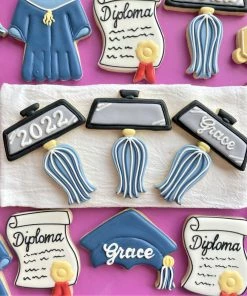 Flour Box Bakery Graduation Cookie Cutter Set Cutters 13 Flour Box Bakery Graduation Cookie Cutter Set Cutters
