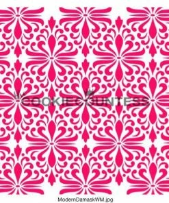 Cookie Countess Stencils Modern Damask Stencil