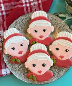 The Flour Box Christmas Faces Cookie Decorating Kit Cutters