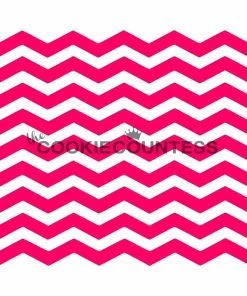 Cookie Countess Chevron Narrow Stencil