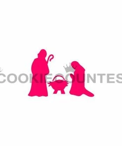 Cookie Countess Stencils Nativity Silhouettes Stencil