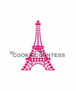 Cookie Countess Eiffel Tower Outlines Stencil