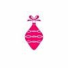 Cookie Countess Stencils Ornament With Bow Stencil