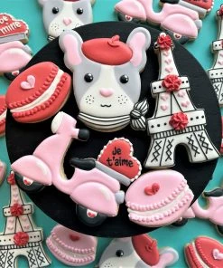 Flour Box Bakery Cutters Paris Valentine Cookie Decorating Kit