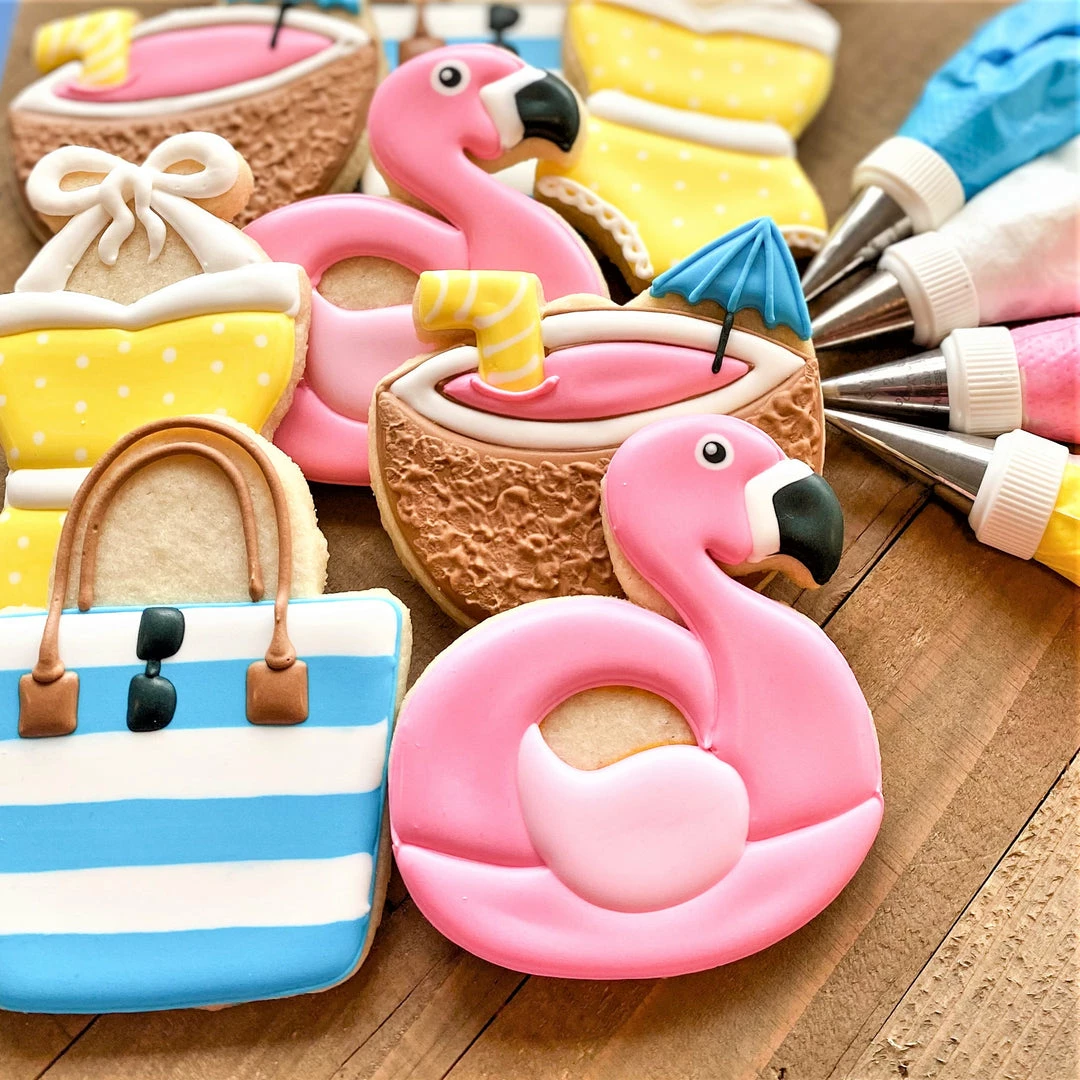 Flour Box Bakery Flamingo Floaty Cookie Cutter Cutters 5 Flour Box Bakery Flamingo Floaty Cookie Cutter Cutters
