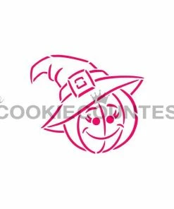 Cookie Countess Stencils Pumpkin Witch PYO Stencil