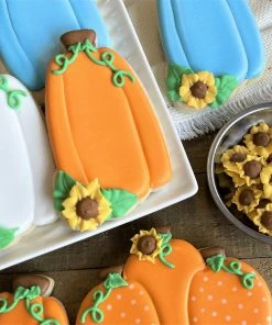 Flour Box Bakery Pumpkin Tall With Sunflower Cookie Cutter