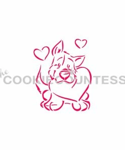 Cookie Countess Puppy Love PYO Stencil Stencils
