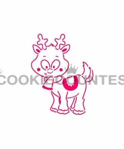 Cookie Countess Reindeer PYO Stencil