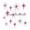 Cookie Countess Stencils Retro Stars Stencil
