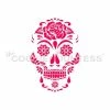 Cookie Countess Stencils Rose Sugar Skull Stencil 2 Cookie Countess Stencils Rose Sugar Skull Stencil