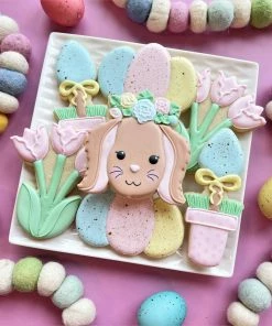Flour Box Bakery Cutters Floral Bunny Cookie Cutter