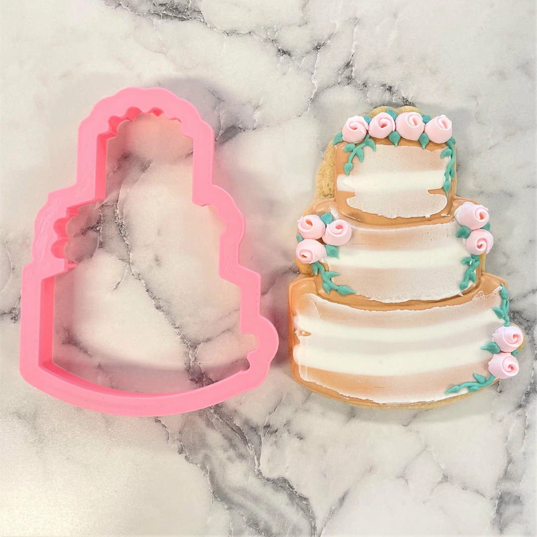 Flour Box Bakery Rustic Wedding Cake Cookie Cutter 3 Flour Box Bakery Rustic Wedding Cake Cookie Cutter