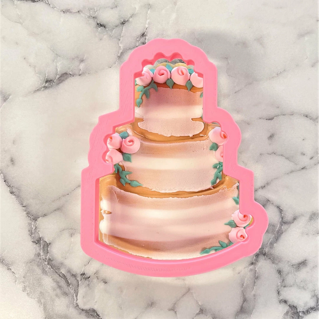 Flour Box Bakery Rustic Wedding Cake Cookie Cutter 4 Flour Box Bakery Rustic Wedding Cake Cookie Cutter