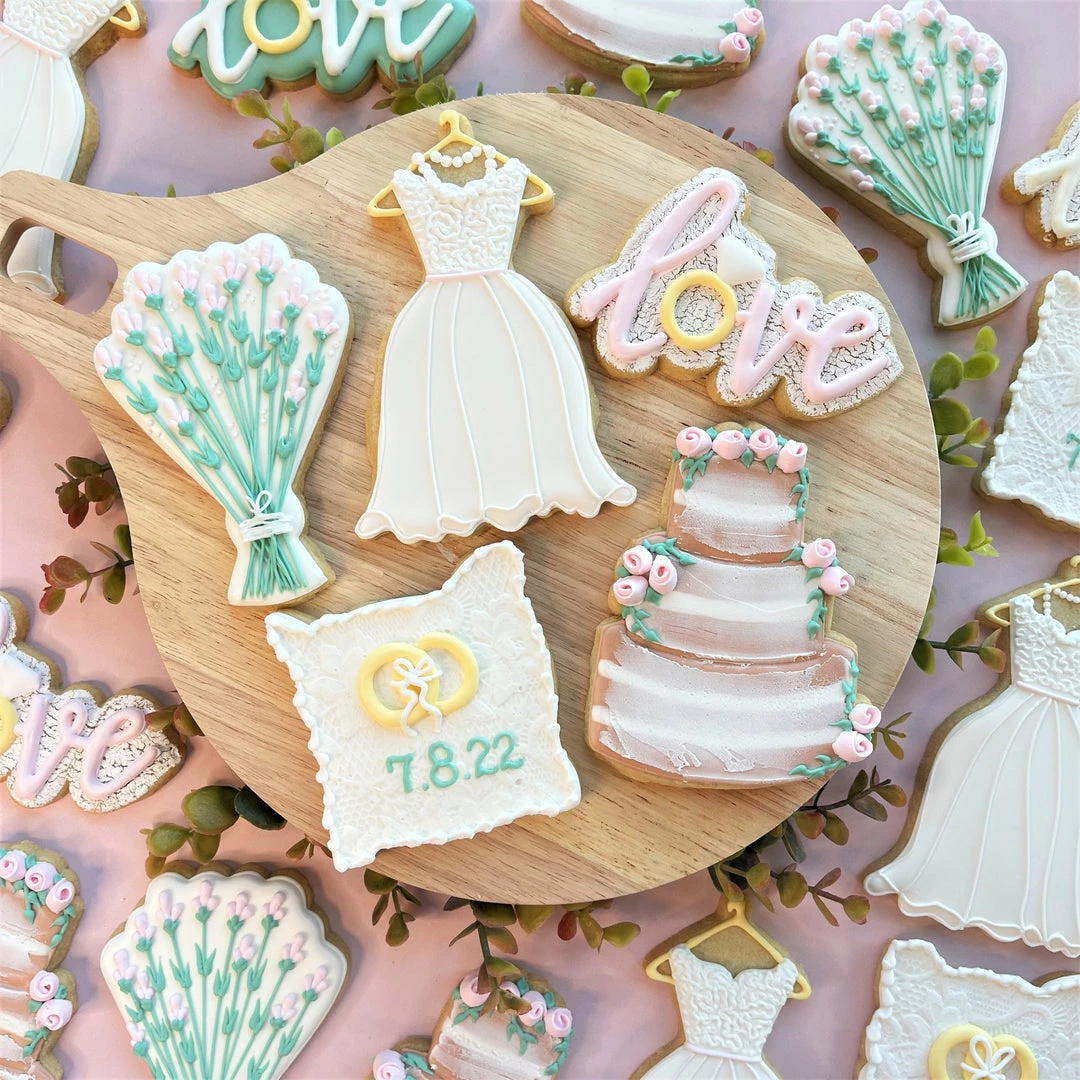 Flour Box Bakery Rustic Wedding Cake Cookie Cutter 8 Flour Box Bakery Rustic Wedding Cake Cookie Cutter