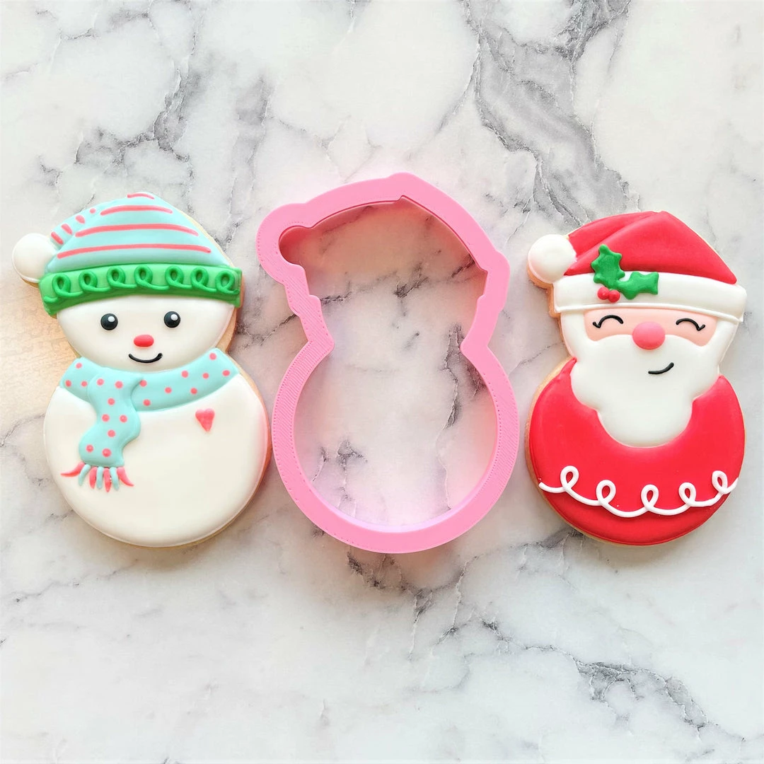 Flour Box Bakery Santa Snowman Cookie Cutter Cutters 3 Flour Box Bakery Santa Snowman Cookie Cutter Cutters