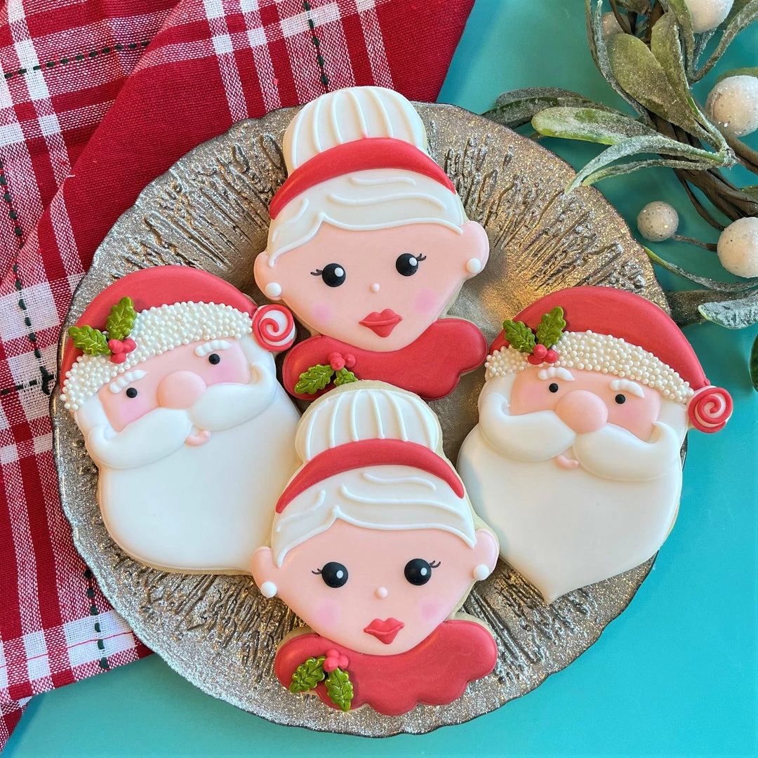 Ann Clark Cutters Mrs. Claus Face Whimsical Cookie Cutter By The Flour Box 5 Ann Clark Cutters Mrs. Claus Face Whimsical Cookie Cutter By The Flour Box