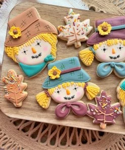 Flour Box Bakery Scarecrow Boy & Girl Face Cookie Cutter Set