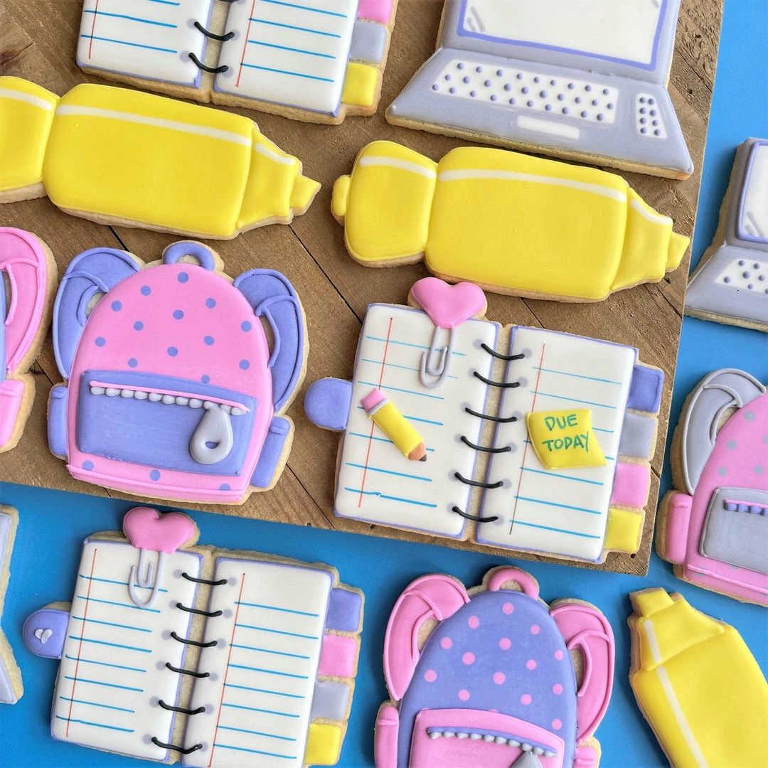 Flour Box Bakery Cutters School Supplies Cookie Cutter Set 10 Flour Box Bakery Cutters School Supplies Cookie Cutter Set