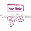 Cookie Countess School Tools PYO Stencil 1 Cookie Countess School Tools PYO Stencil