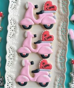 The Flour Box Paris Valentine's Cookie Decorating Class RECORDING With Optional Kit