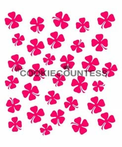 Cookie Countess Shamrocks Stencil Stencils