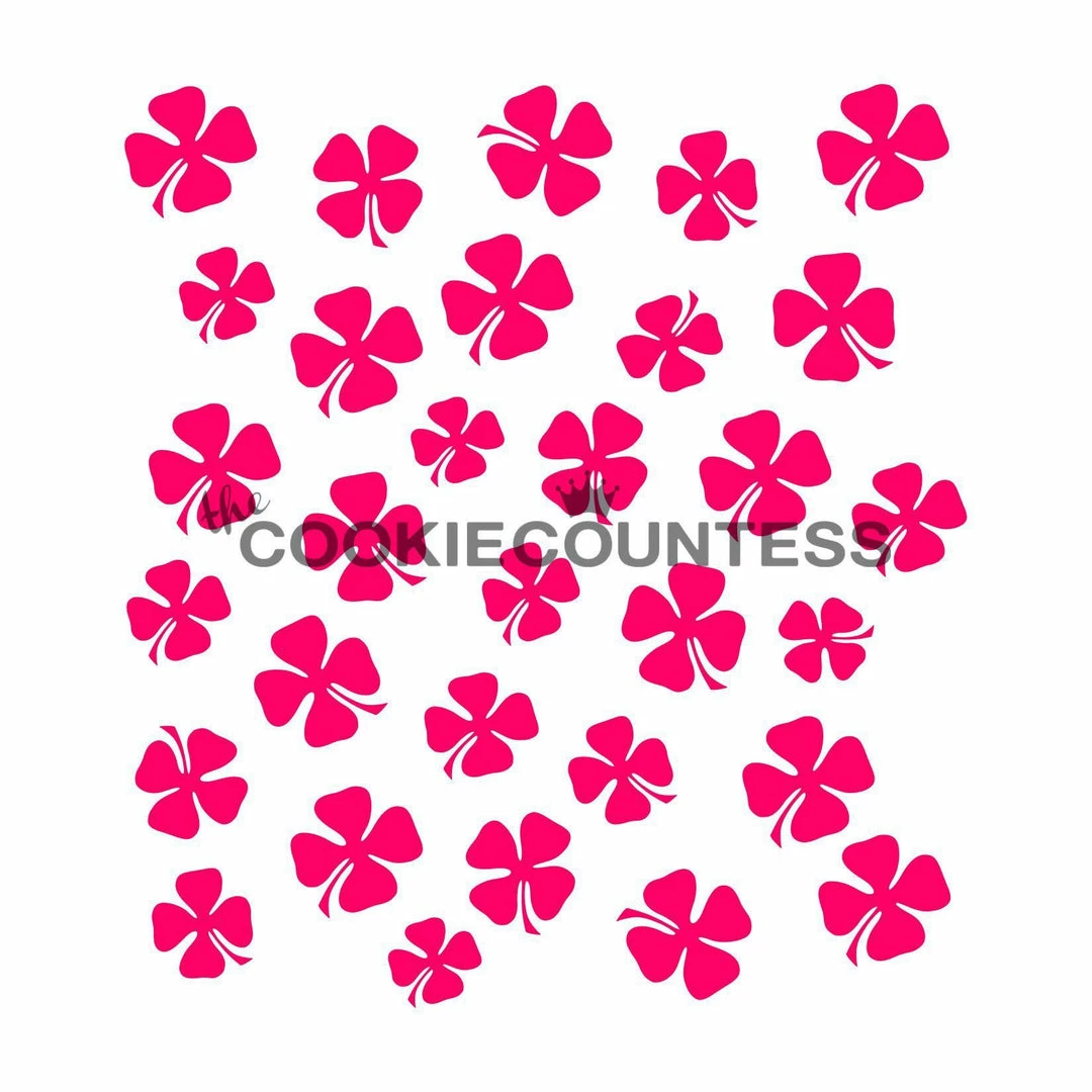 Cookie Countess Shamrocks Stencil Stencils 3 Cookie Countess Shamrocks Stencil Stencils