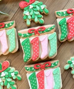 Flour Box Bakery Mantle With Stockings With Mini Stocking Cookie Cutter Set Cutters