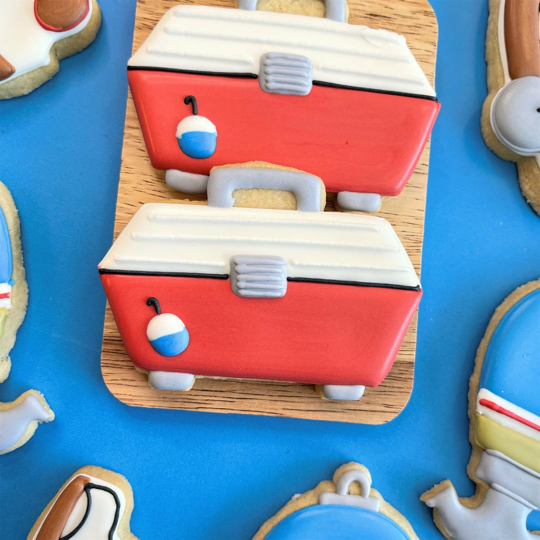 Flour Box Bakery Tackle Box Cookie Cutter Cutters 6 Flour Box Bakery Tackle Box Cookie Cutter Cutters