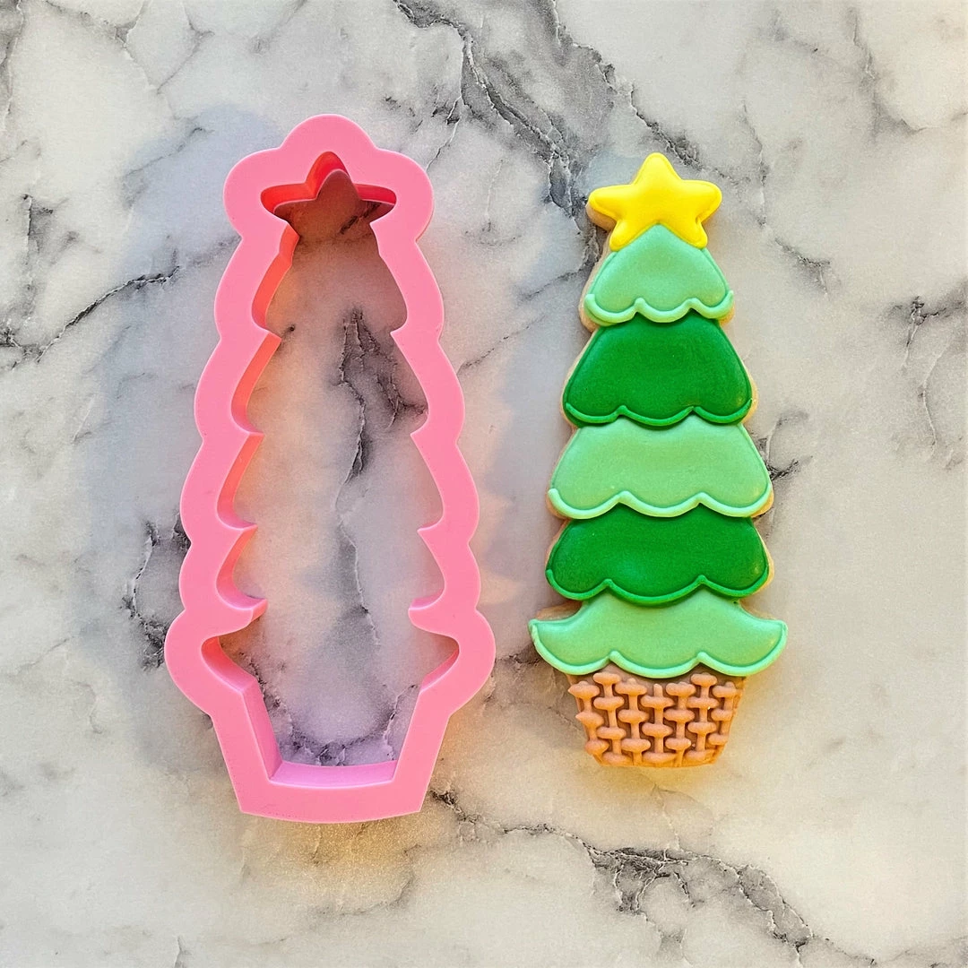 Flour Box Bakery Tall Tree In Basket Cookie Cutter Cutters 3 Flour Box Bakery Tall Tree In Basket Cookie Cutter Cutters