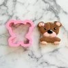 Flour Box Bakery Teddy Bear Bust Cookie Cutter Cutters