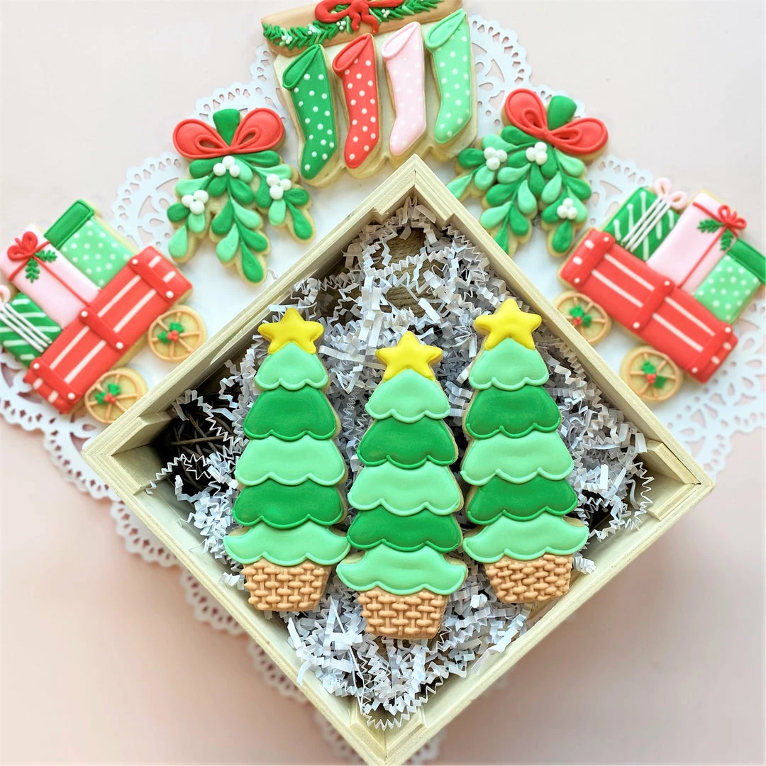 Flour Box Bakery Tall Tree In Basket Cookie Cutter Cutters 7 Flour Box Bakery Tall Tree In Basket Cookie Cutter Cutters