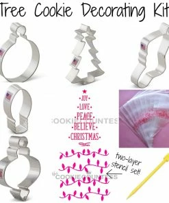 Flour Box Bakery Cutters Tree Cookie Decorating Kit