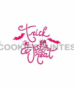 Cookie Countess Stencils Trick Or Treat With Web Stencil