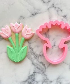 Flour Box Bakery Tulip Bouquet Cookie Cutter