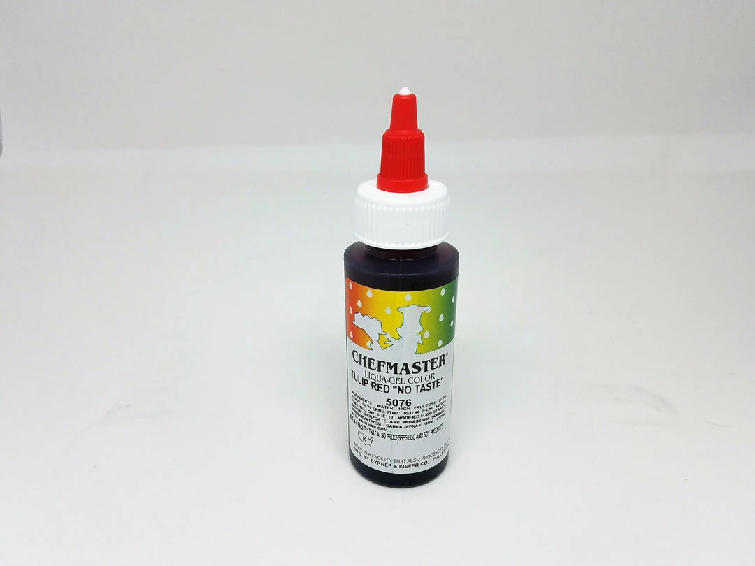 Linneas Tulip Red 2.3oz Chefmaster LIQUA-GEL Supplies 3 Linneas Tulip Red 2.3oz Chefmaster LIQUA-GEL Supplies