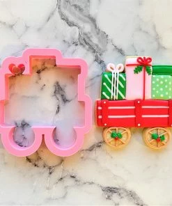 Flour Box Bakery Wagon With Presents Cookie Cutter