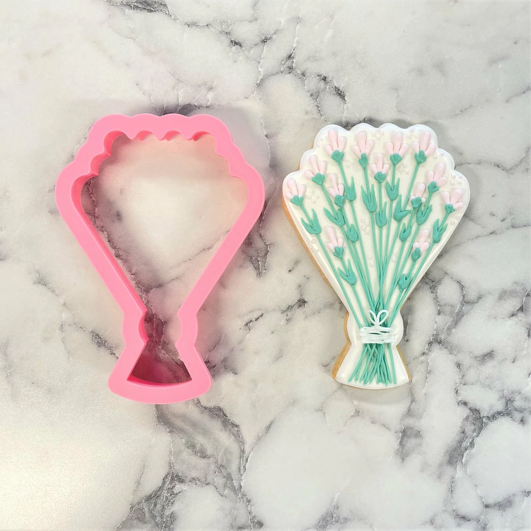 Flour Box Bakery Wedding Bouquet Cookie Cutter Cutters 3 Flour Box Bakery Wedding Bouquet Cookie Cutter Cutters