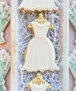 Flour Box Bakery Wedding Dress On Hanger Cookie Cutter