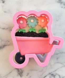 Flour Box Bakery Wheelbarrow With Flowers Cookie Cutter Cutters