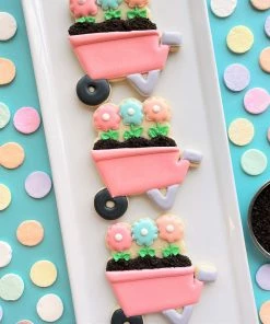 Flour Box Bakery Wheelbarrow With Flowers Cookie Cutter Cutters 13 Flour Box Bakery Wheelbarrow With Flowers Cookie Cutter Cutters