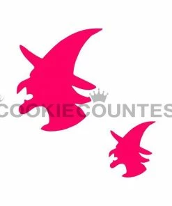 Cookie Countess Stencils Witchy Witch Stencil 2 Sizes