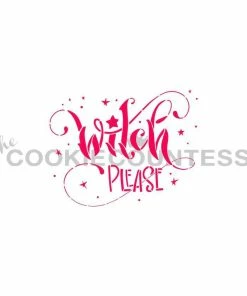 Cookie Countess Witch Please Stencil